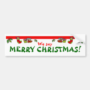 Adesivo Para Carro Nós dizemos o FELIZ NATAL!