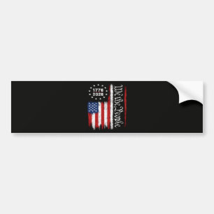 Adesivo Para Carro Nós O Povo 1776 2026 Bandeira Patriótica