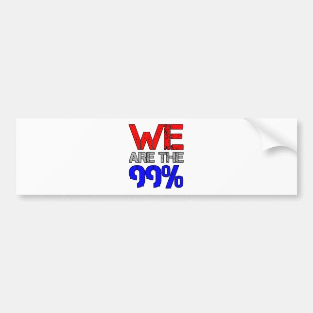 Adesivo Para Carro Nós somos os 99% (Frente)