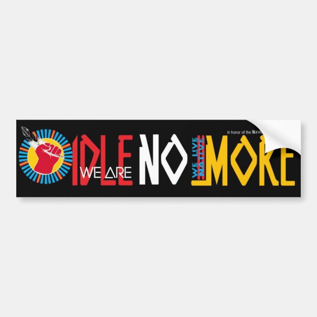 Adesivo Para Carro Nós vivemos Native=WE SOMOS INATIVOS NÃO MAIS (Frente)