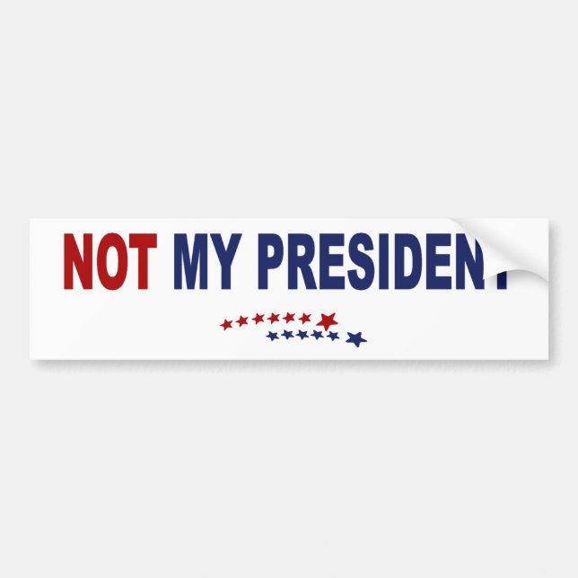 Adesivo Para Carro Not My President (Frente)
