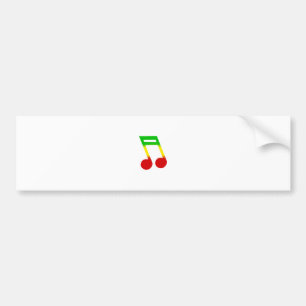 Adesivo Para Carro Nota da música de Rasta