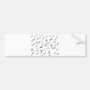 ADESIVO PARA CARRO NOTAS DA MÚSICA