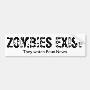 Adesivo Para Carro Notícia do falso do relógio dos zombis