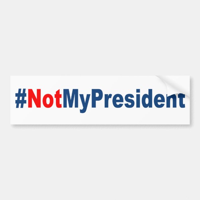 Adesivo Para Carro #NotMyPresident (Frente)