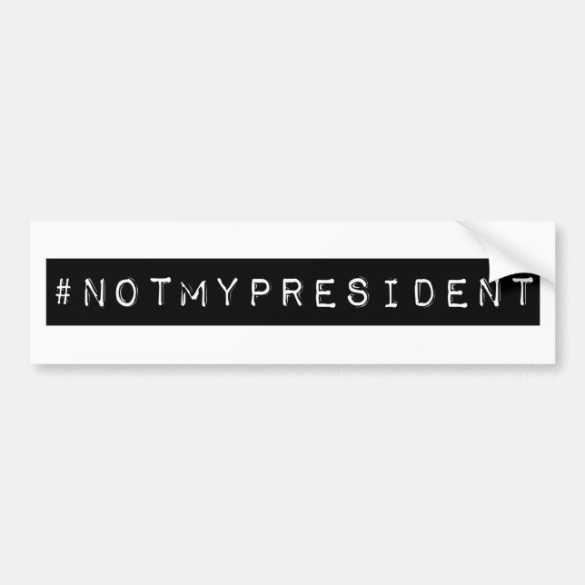 Adesivo Para Carro #notmypresidente (Frente)