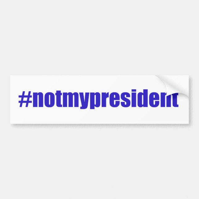 Adesivo Para Carro #notmypresidente (Frente)