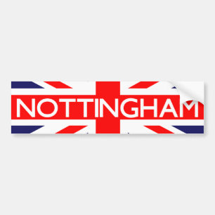 Adesivo Para Carro Nottingham: Bandeira Britânica