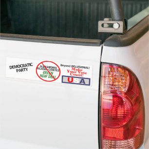 Adesivo Para Carro Nova Democracia Verde de Ocasio-Cortez