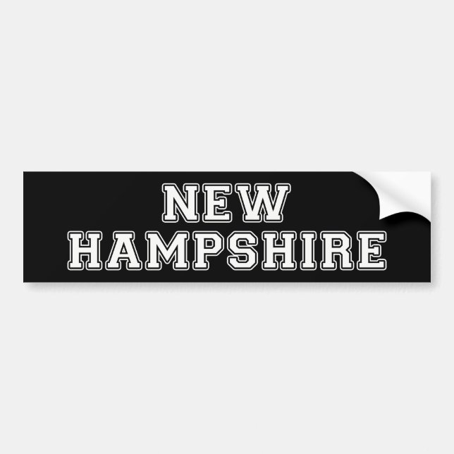 Adesivo Para Carro Nova Hampshire (Frente)