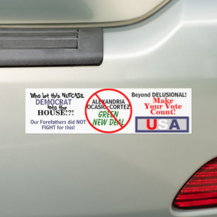 Adesivo Para Carro Novo Acordo Verde de Ocasio-Cortez