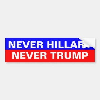 ADESIVO PARA CARRO NUNCA DE HILLARY TRUNFO NUNCA