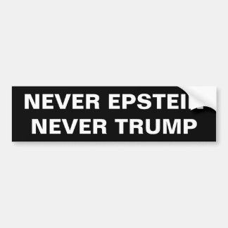 ADESIVO PARA CARRO NUNCA EPSTEIN, NUNCA TRUMP