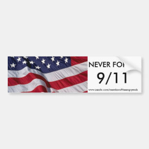 Adesivo Para Carro NUNCA ESQUEÇA 9/11 de autocolante no vidro