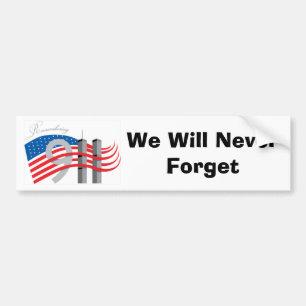 Adesivo Para Carro Nunca Esqueceremos O Símbolo 9-11