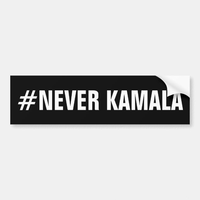 ADESIVO PARA CARRO #NUNCA KAMALA (Frente)