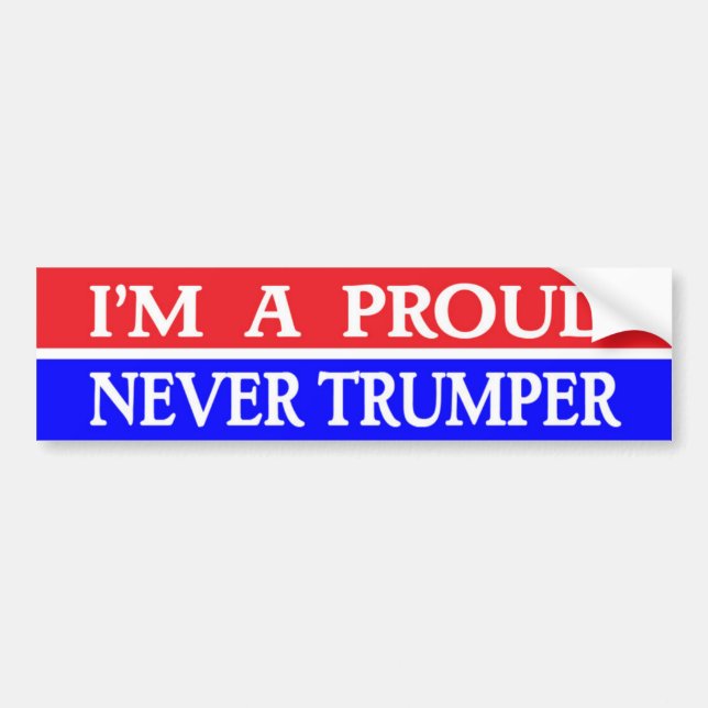 Adesivo Para Carro NUNCA TRUMPER Bumper Sticker 2020 (Frente)