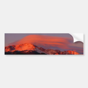 Adesivo Para Carro Nuvem Lenticular sobre o pico dos piques