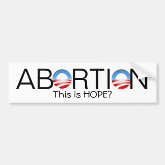 Adesivo Para Carro O aborto, este é ESPERANÇA? - Personalizado