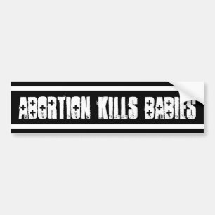 Adesivo Para Carro O aborto mata bebês