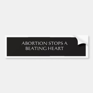 Adesivo Para Carro O aborto pára o coração batendo