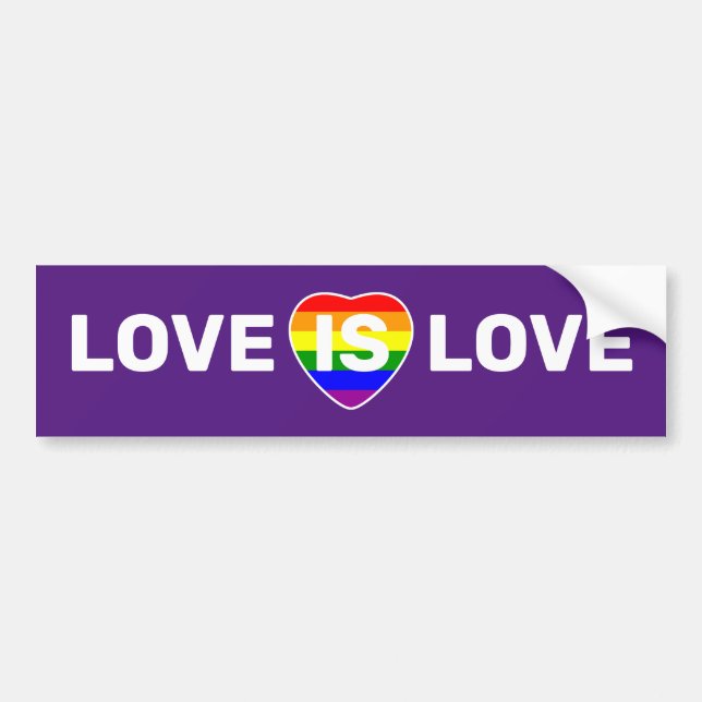 ADESIVO PARA CARRO O AMOR É AMOR (Frente)