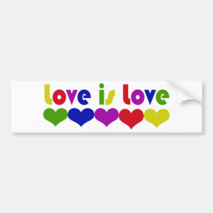 Adesivo Para Carro O amor é o amor dos direitos dos gays