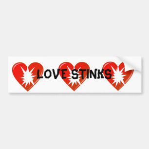 Adesivo Para Carro O amor tresanda ao Stinker abundante