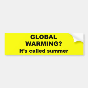 Adesivo Para Carro O aquecimento global é chamado verão