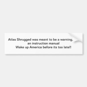 Adesivo Para Carro O atlas Shrugged o stcker abundante