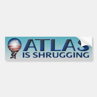 Adesivo Para Carro O atlas Shrugging o autocolante no vidro traseiro