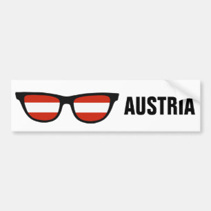 Adesivo Para Carro O austríaco protege o bumpersticker feito sob