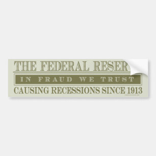 Adesivo Para Carro O autocolante no vidro traseiro de Federal Reserve
