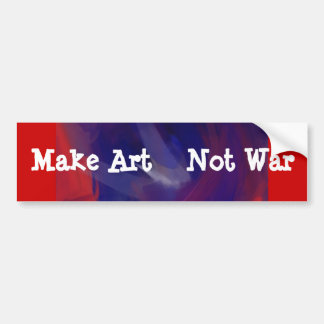 Adesivo Para Carro O azul em Vermelho faz a guerra BumperSticker da