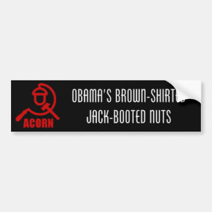 Adesivo Para Carro O Brown-Shirted de Obama Jack-Carreg os loucos