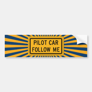 Adesivo Para Carro O carro piloto segue-me