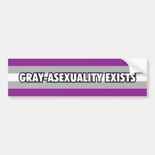 Adesivo Para Carro O Cinza-Asexuality existe autocolante no vidro