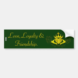 Adesivo Para Carro O Claddagh (ouro)