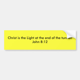 Adesivo Para Carro O cristo é a luz na extremidade do túnel!
