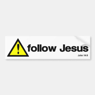 Adesivo Para Carro O cuidado segue Jesus
