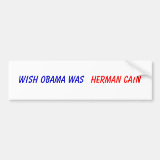 Adesivo Para Carro O desejo Obama era, Herman Cain