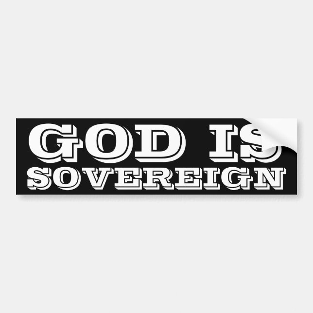 Adesivo Para Carro O deus é soberano (Frente)
