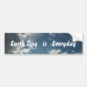 Adesivo Para Carro O Dia da Terra é Bumpersticker diário