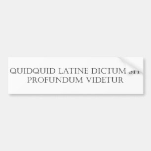 Adesivo Para Carro O dito de Quidquid Latine senta-se