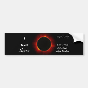 Adesivo Para Carro O eclipse 2017 solar "eu estava lá" edição