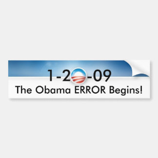 Adesivo Para Carro O ERRO de Obama começa