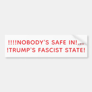 Adesivo Para Carro O ESTADO FASCISTA DE TRUMP Hankamer Artjunkhaus PA