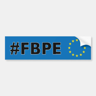 Adesivo Para Carro O #FBPE segue para trás a pro UE anti-Brexit