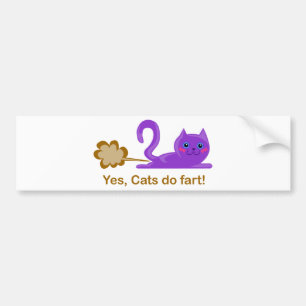 Adesivo Para Carro O gato Farting, gato farts!