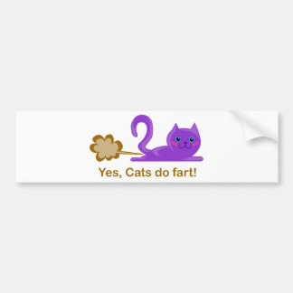 Adesivo Para Carro O gato Farting, gato farts!